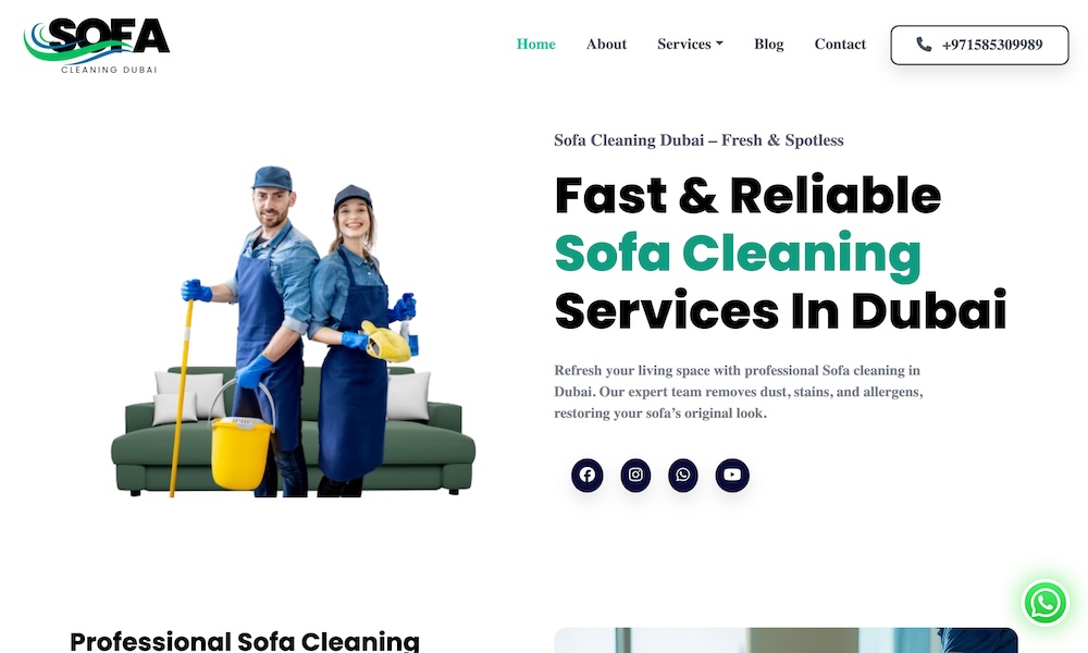 Sofa Cleaning Duubai
