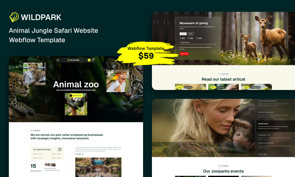 Wildpark Webflow Template