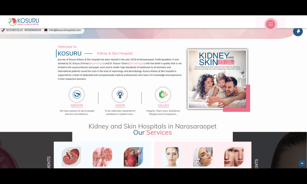 Advanced Kidney & Skin Specialists in Kosuru Hospital Narasaraopet