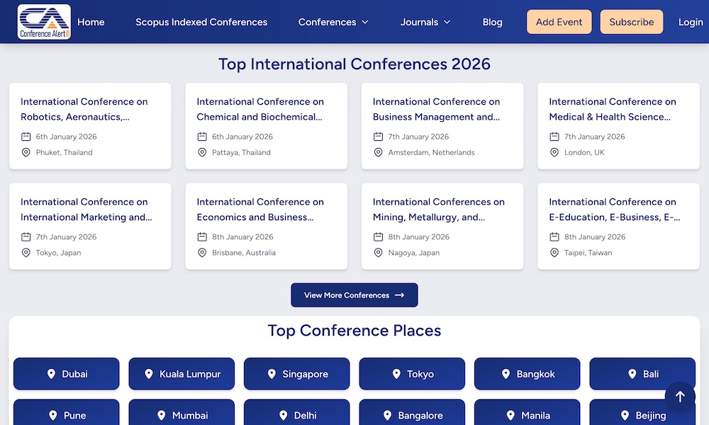 Conference Alerts