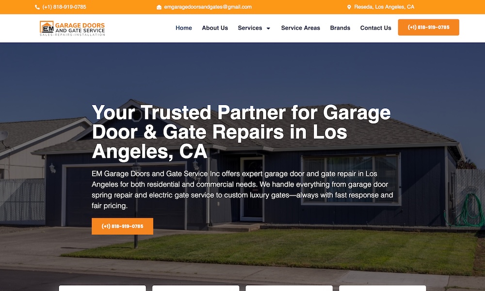 EM Garage Doors And Gate Service Inc