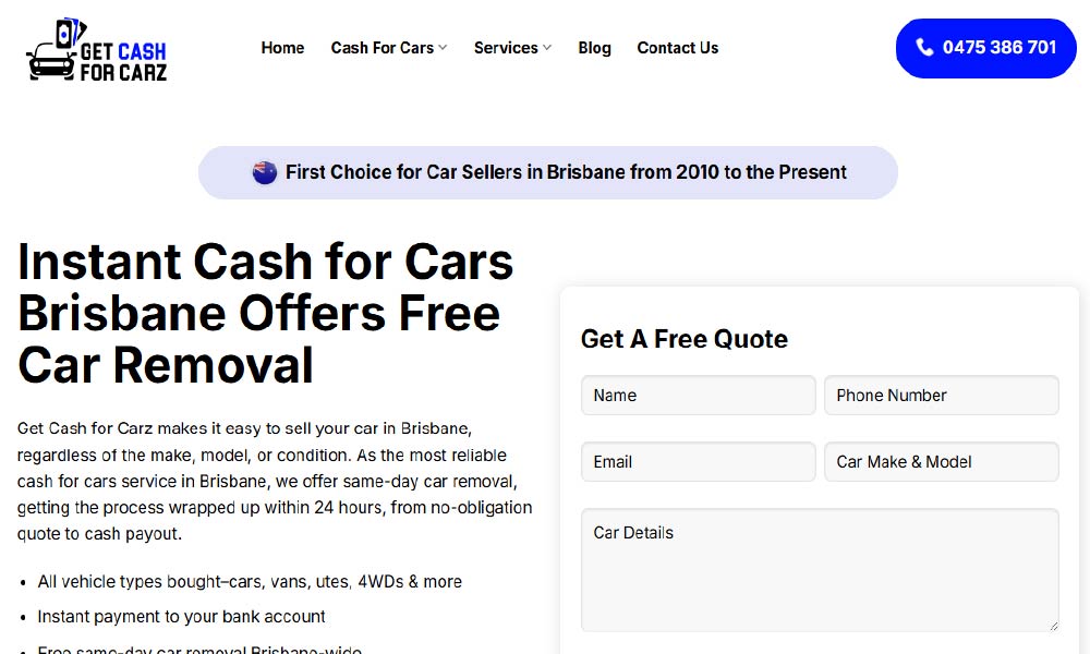 Get Cash For Carz Brisbane
