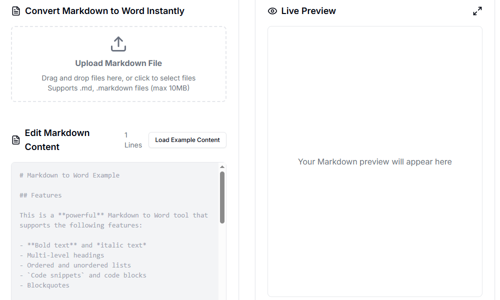 Markdown to Word