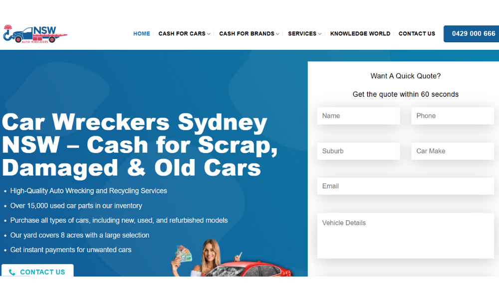 NSW Auto Wreckers - Cash For Cars Sydney