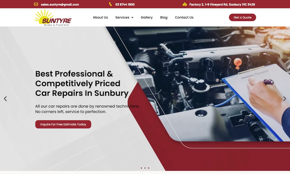 Suntyre Brake & Front End