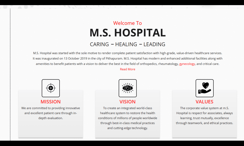 Top Gynecologist in Pithapuram | Dr. Manjusha Saladi at M.S. Hospital