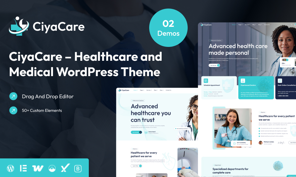 CiyaCare - Healthcare & Medical WordPress Theme