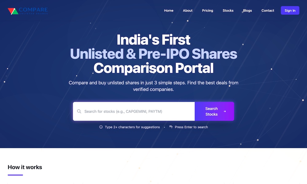 Compare Unlisted Shares