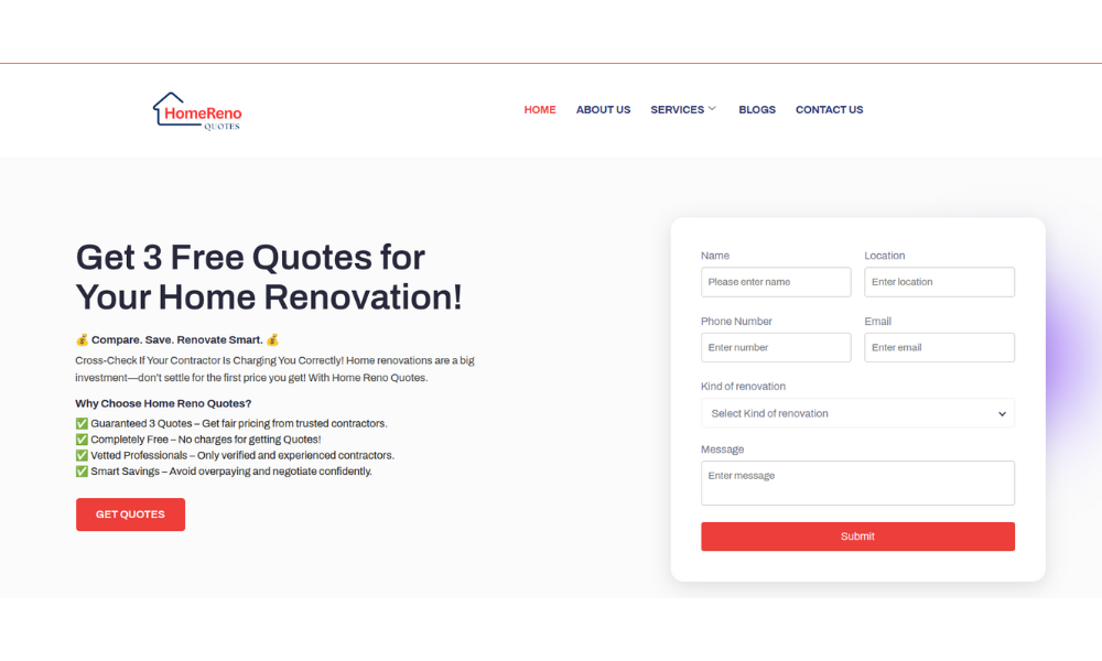 Home Reno Quotes