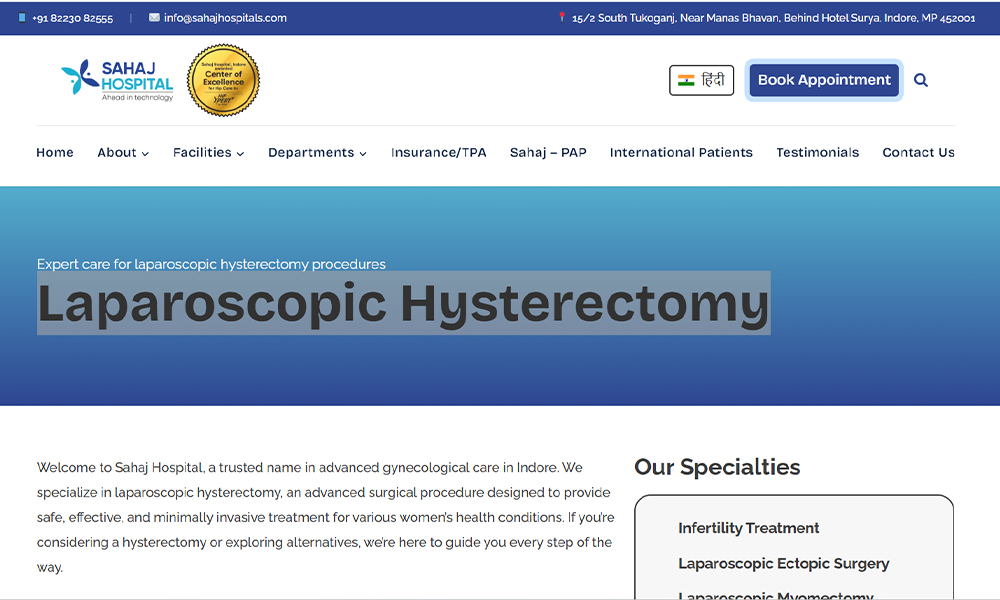 laparoscopic hysterectomy
