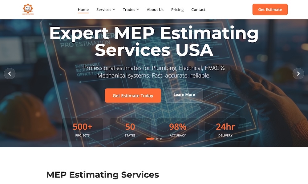 MEP Estimating