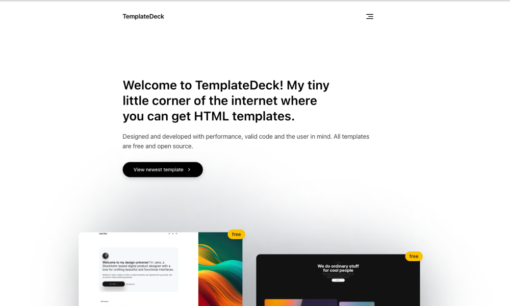 TemplateDeck