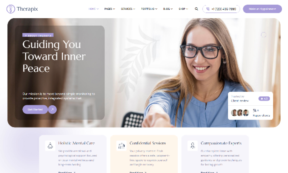 Therapix - Psychology & Counselling WordPress Theme