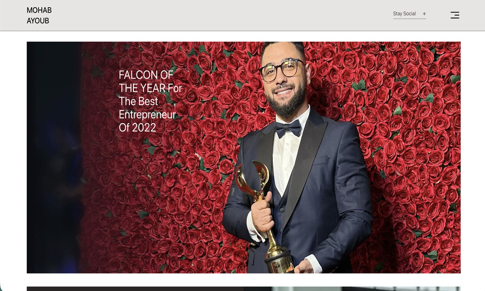 Mohab Ayoub - Best Entrepreneur in Dubai