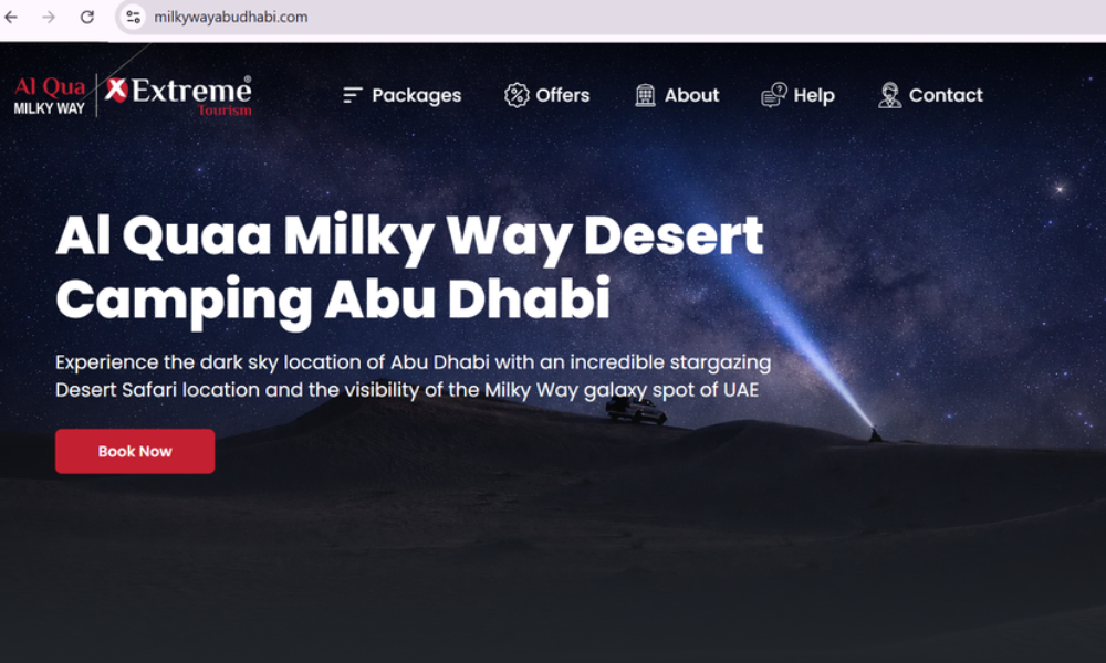 Al Quaa Milky Way Desert Way Camping