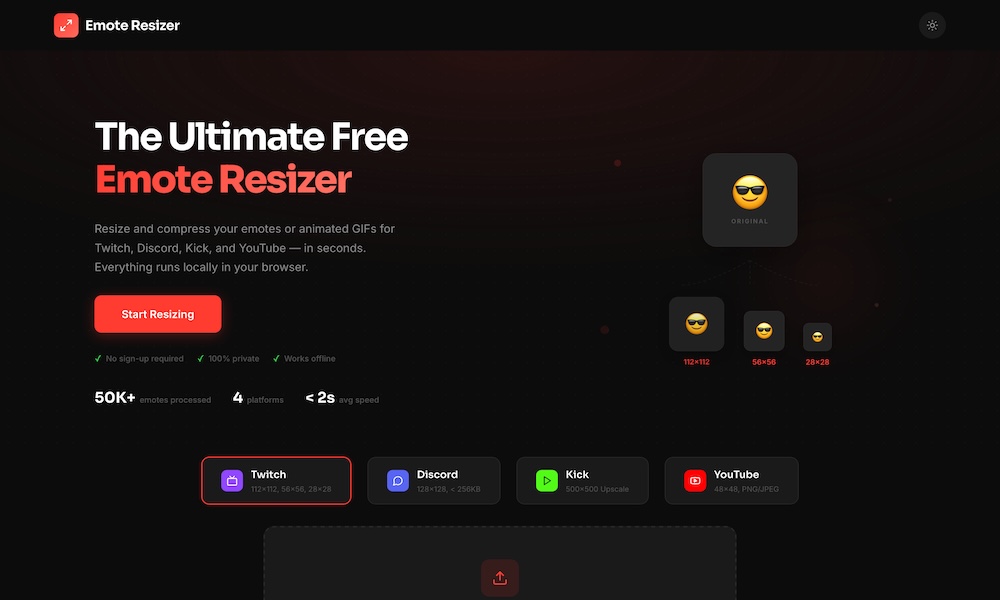 Free Emote Resizer
