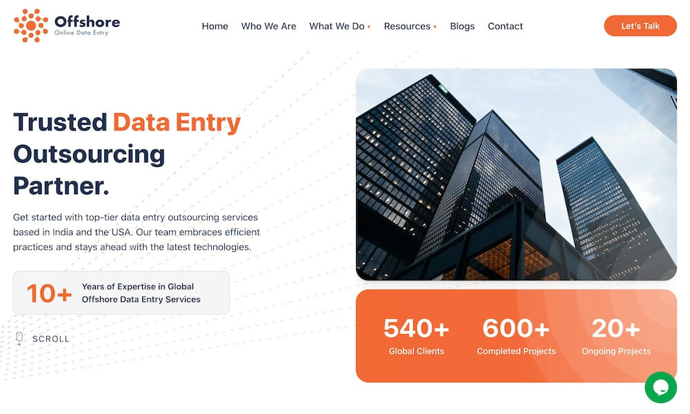 Offshore Online Data Entry