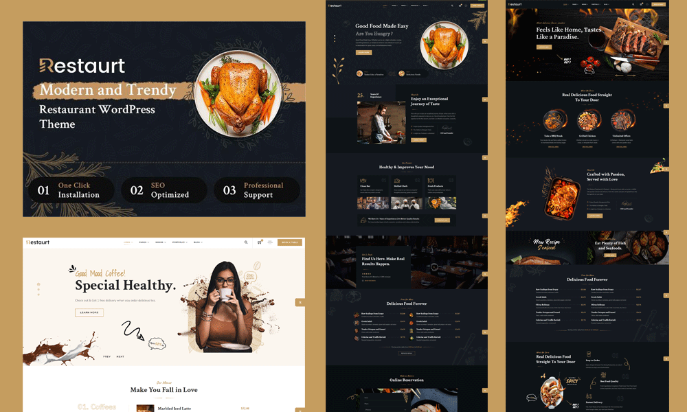 Restaurt – Restaurant WordPress Theme