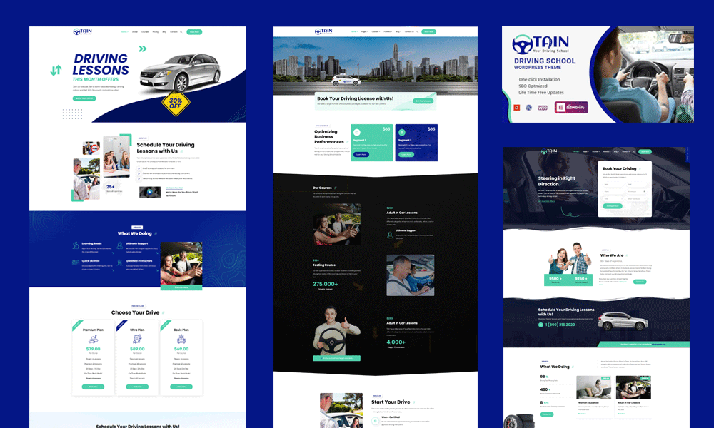 Tain – Driving School WordPress Theme
