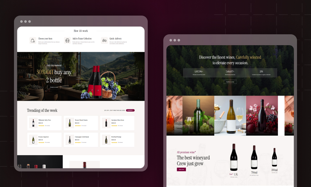 Wineyard Wix Template