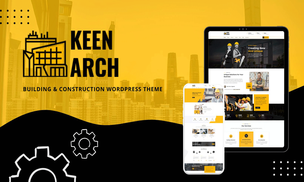 Keenarch - Building & Construction WordPress Theme