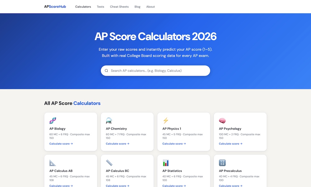 Apscorehub