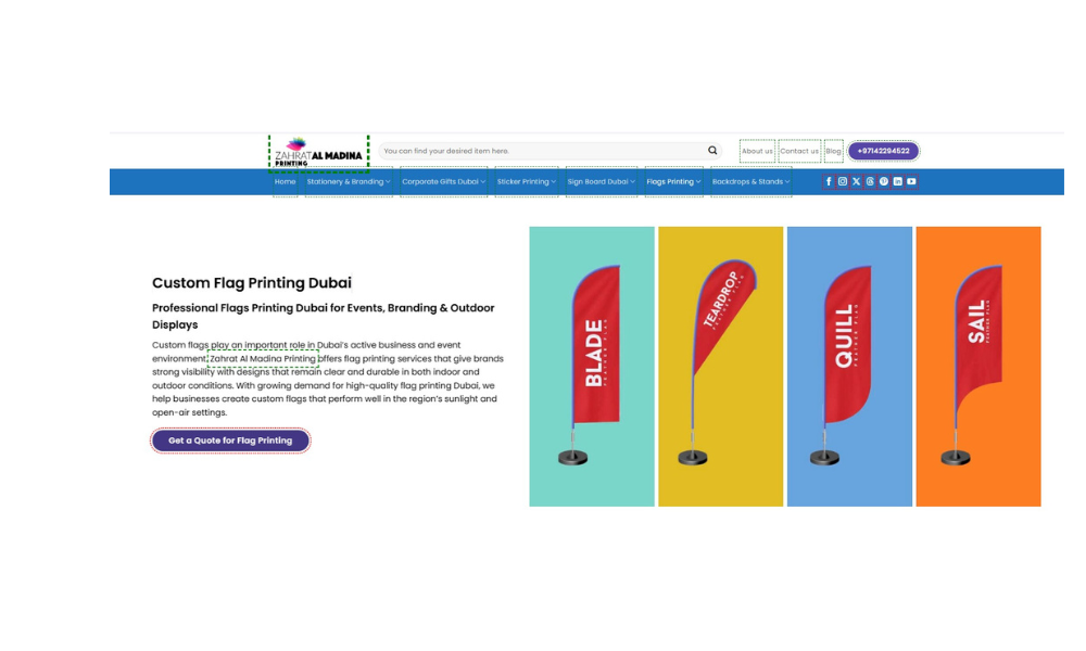 Custom Flag Printing Dubai