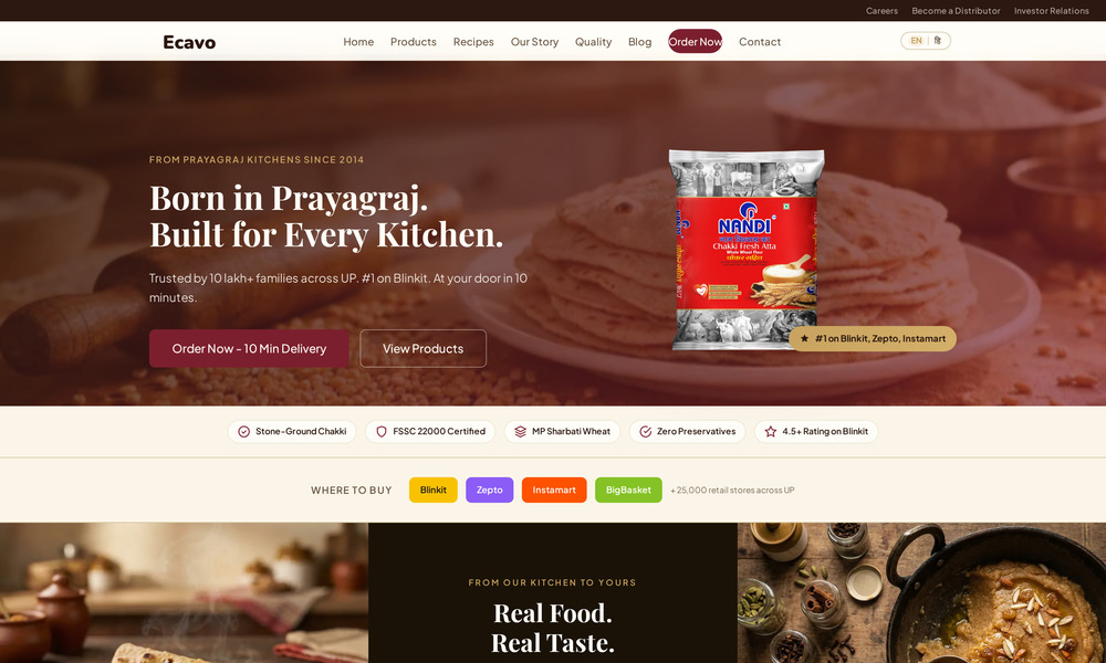 Ecavo - Prayagraj's Kitchen, India's Website