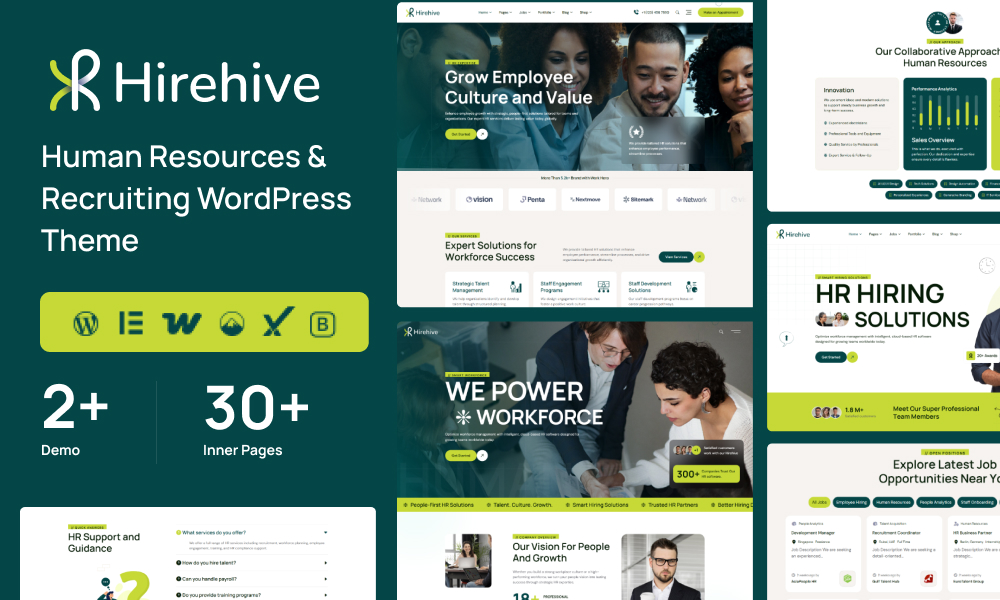 Hire-Hive - Human Resources & Recruiting WordPress Theme