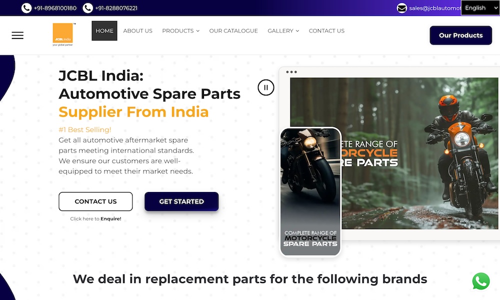 JCBL India Auto Moto