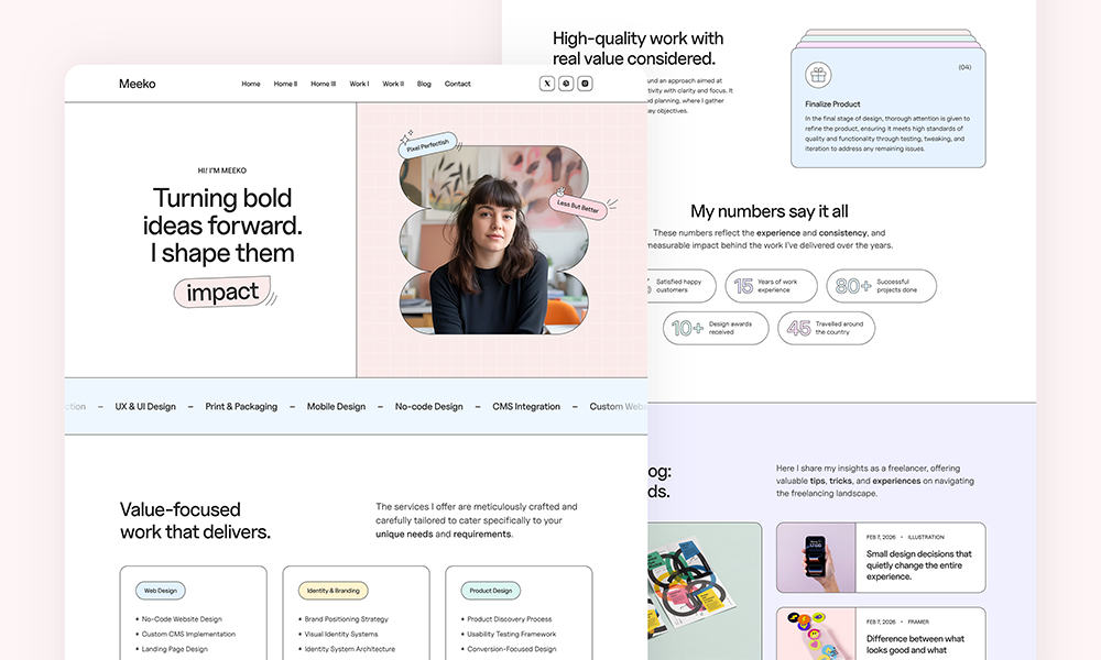 Meeko - Framer Template