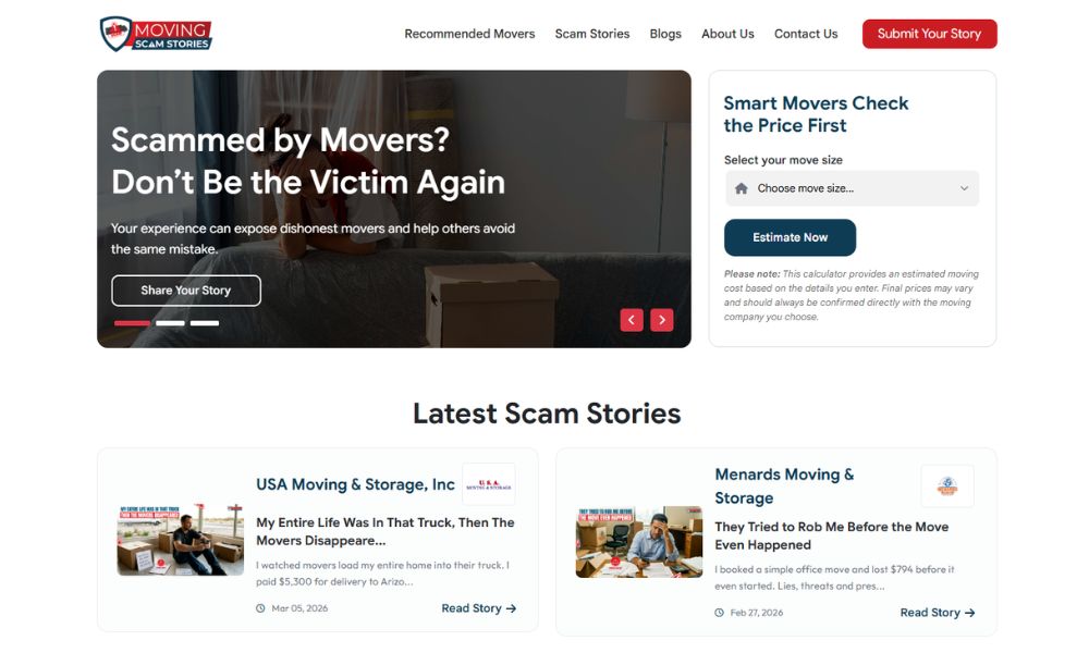Moving Scam Stories
