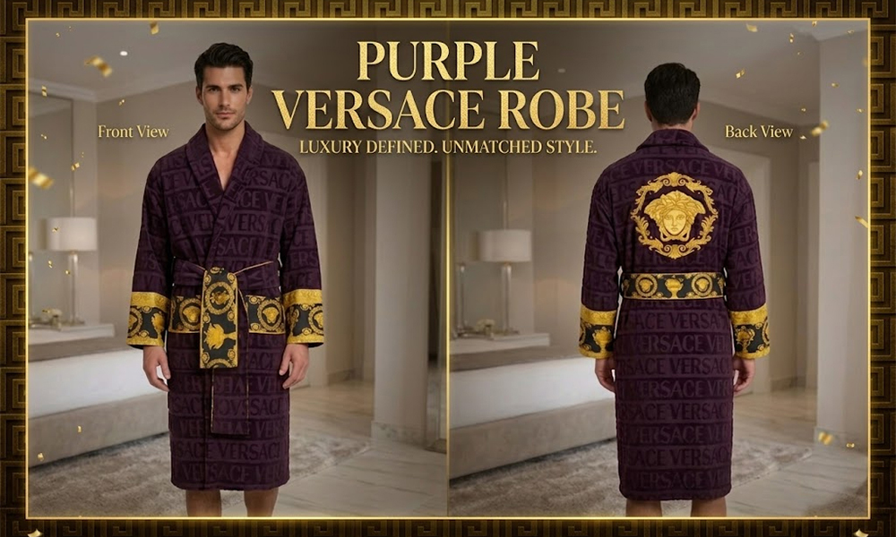 Purple Versace Robe | Las Vegas Jacket