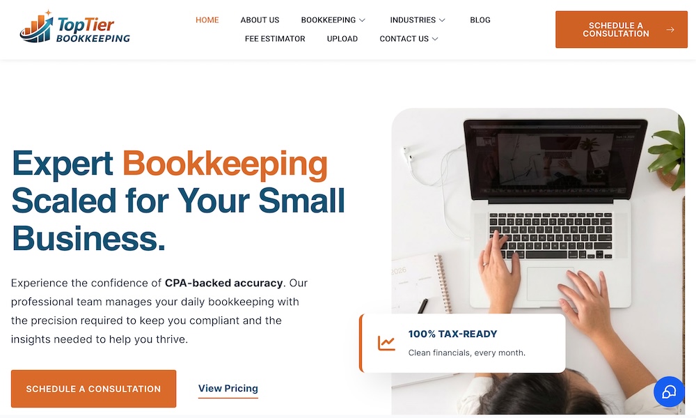 Toptier bookkeeping