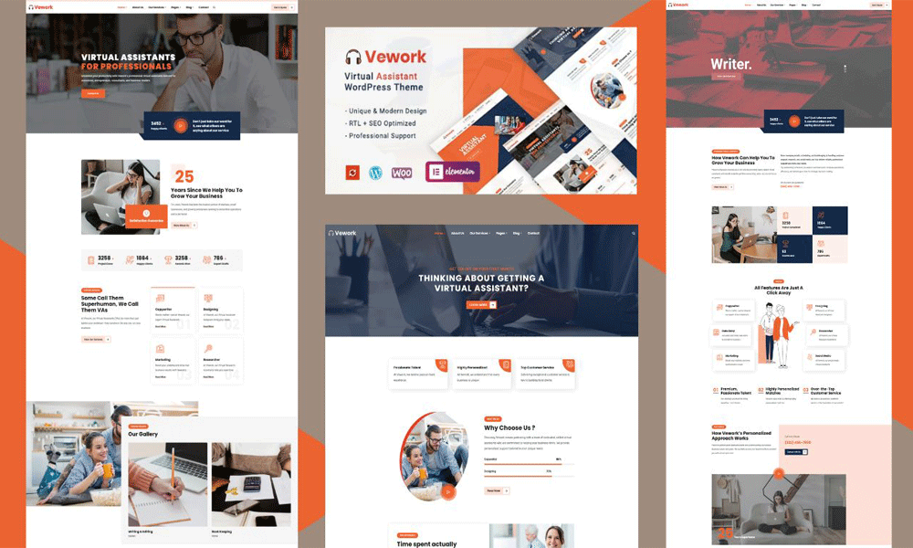 Vework – Virtual Assistant WordPress Theme