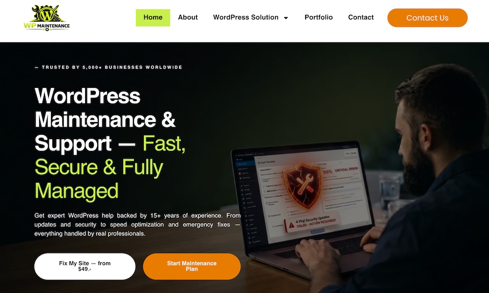 WordPress Website Maintenance Services