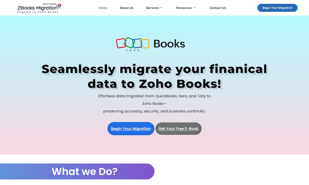 ZBooks Migration