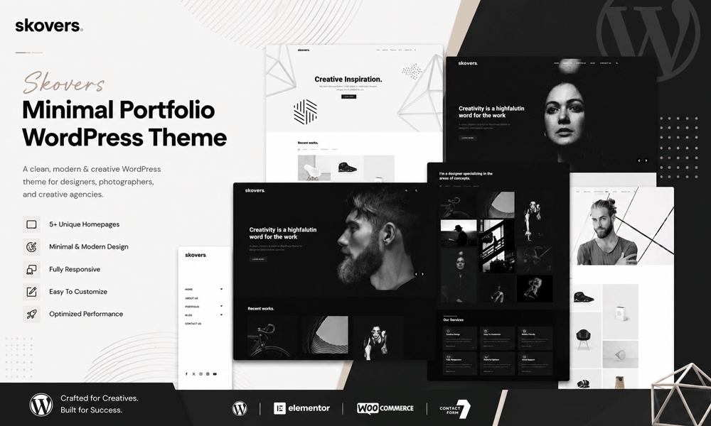 Skovers — Minimal Portfolio WordPress Theme
