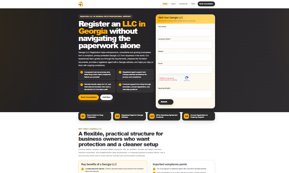 Georgia  LLC Registration