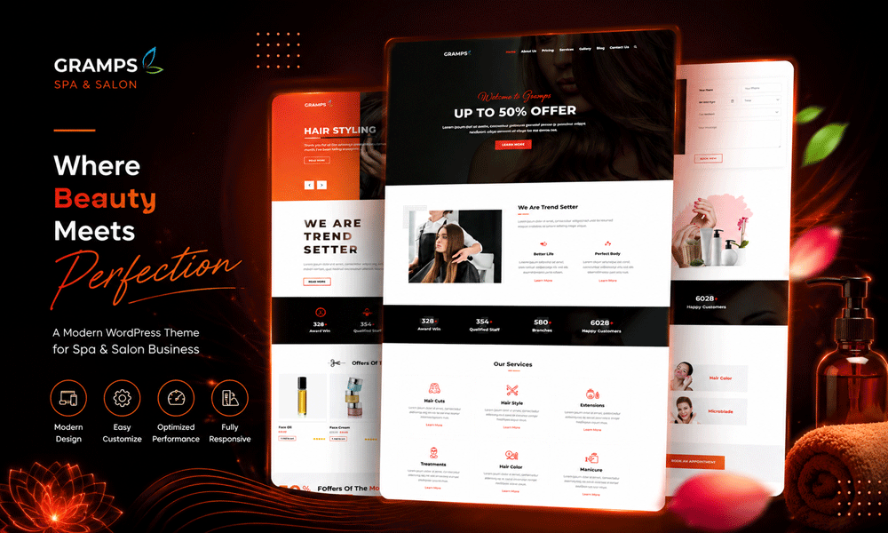 Gramps — Spa & Salon WordPress Theme