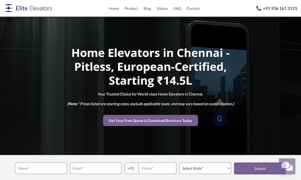 Home Elevators Chennai