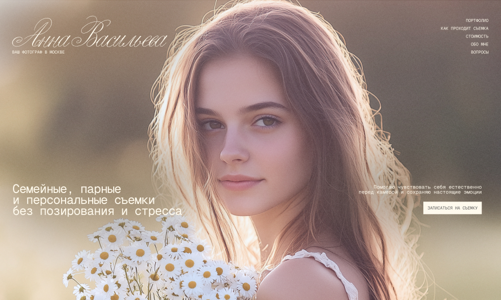Photographer Anna Vasilyeva