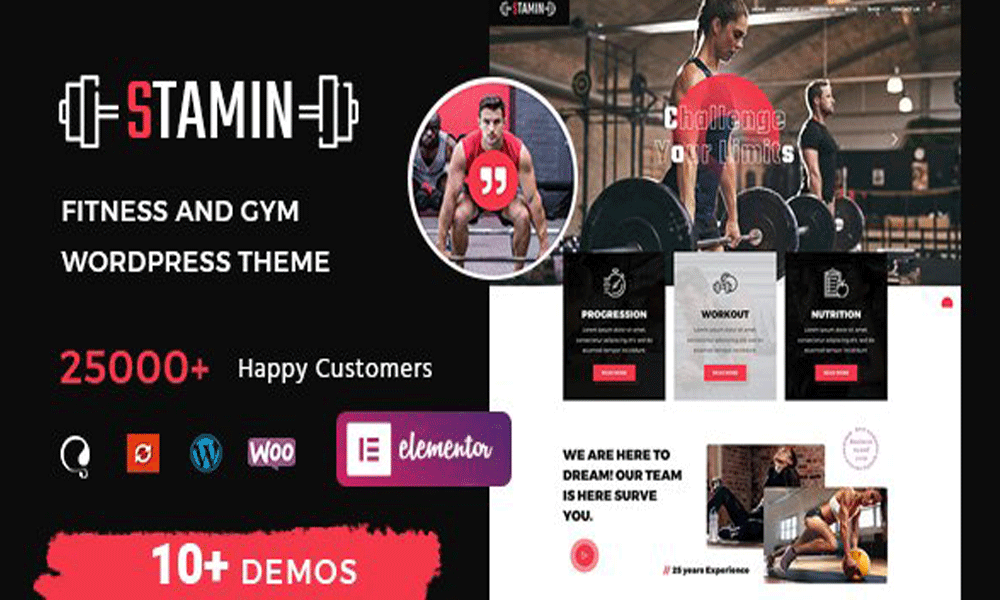 Stamin - Fitness & Gym WordPress Theme