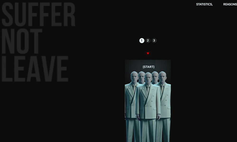 Suffer, not leave