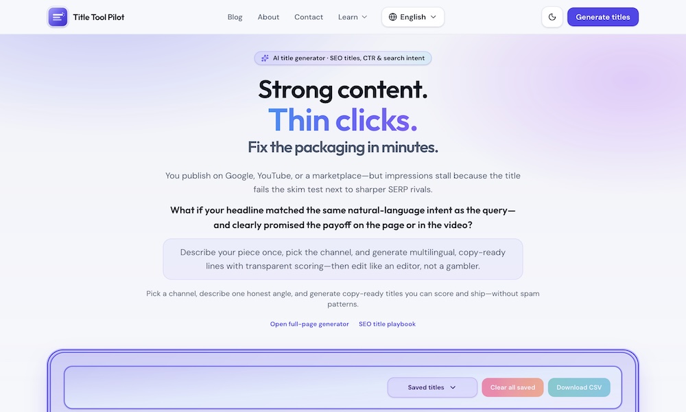 TitleToolPilot