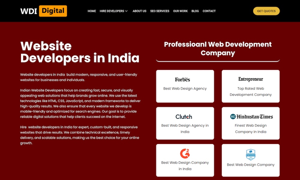 Website Developers India