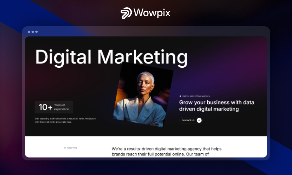 Wowpix Webflow Template