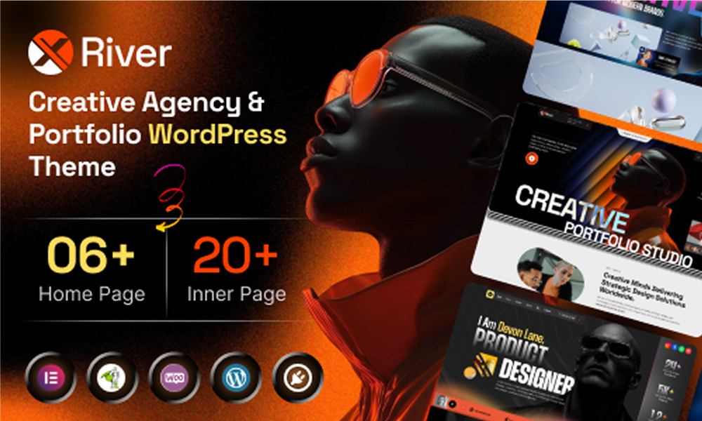 Xriver – Creative Agency & Portfolio WordPress Theme