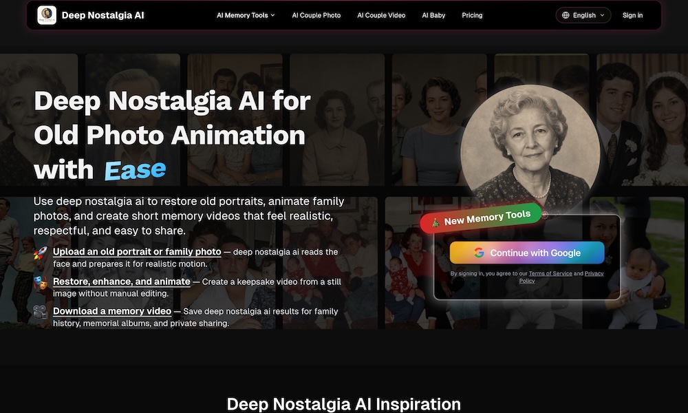deep nostalgia ai