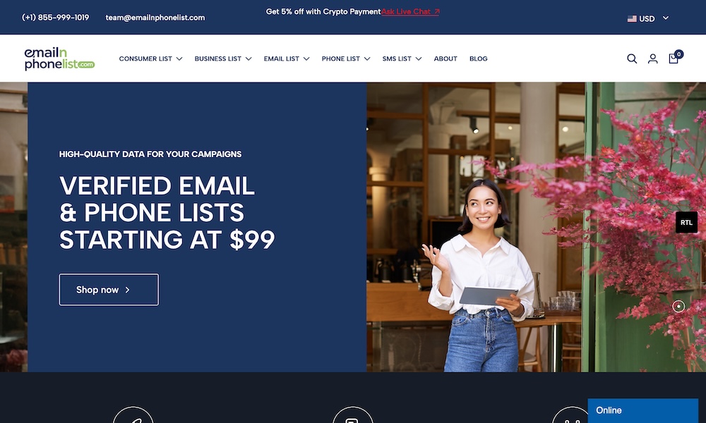 Emailnphonelist